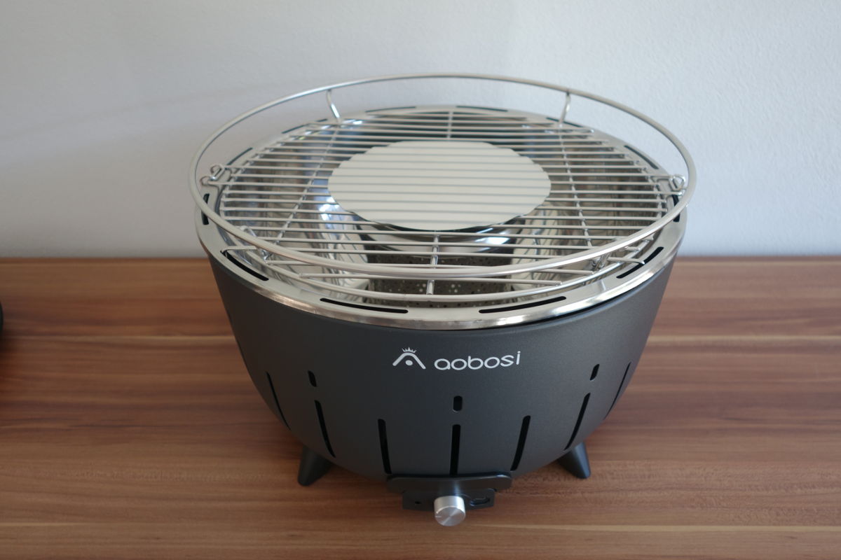 Aobosi Holzkohlegrill rauchfrei