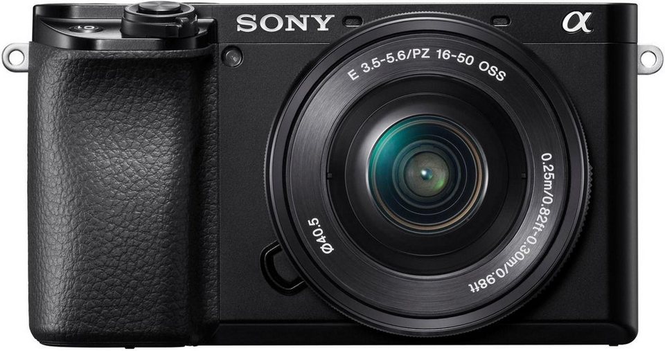 Sony Alpha 6100 Systemkamera Kit mit SELP1650 Zoom-Objektiv