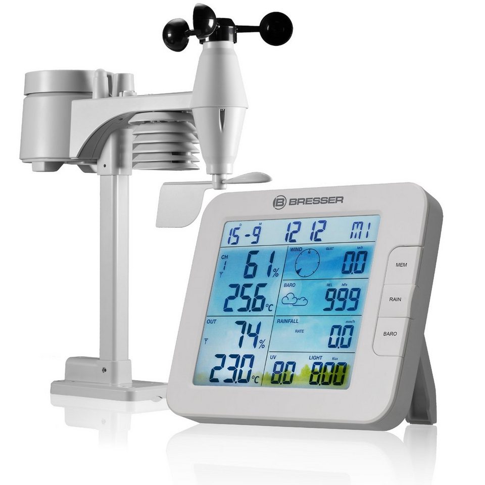 BRESSER Smart Home 7-in-1 Wetter Center ClimateConnect Wetterstation