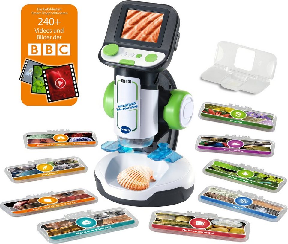 Vtech® Lernspielzeug School & Go – Interaktives Video-Mikroskop