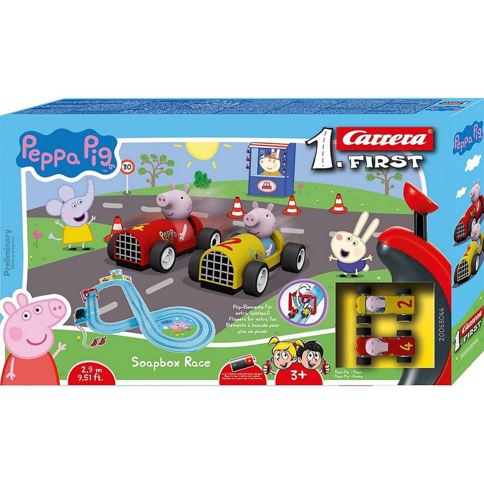 Carrera® Autorennbahn First – Peppa Pig Soapbox Race