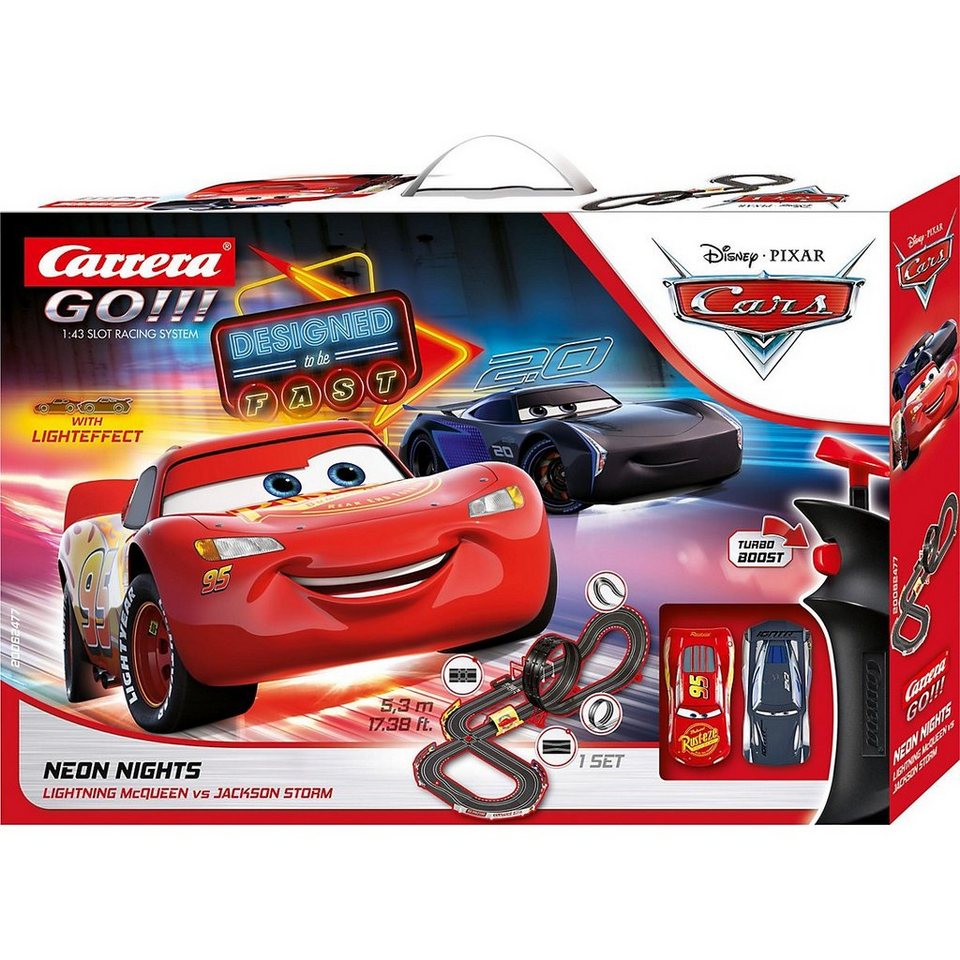 Carrera® Autorennbahn Rennbahn Disney Pixar Cars Neon Nights
