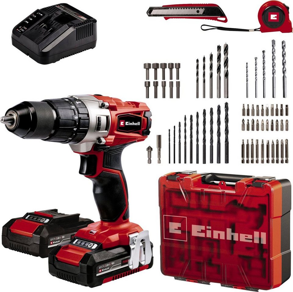 Einhell Akku-Schlagbohrschrauber Power X-Change TE-CD 18/2 Li-i +64