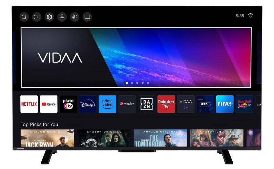 Toshiba 50QV2363DAW QLED-Fernseher 126 cm/50 Zoll