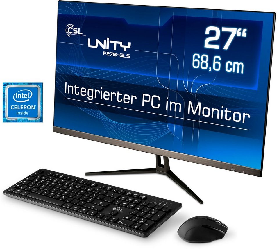 CSL Unity F27-GLS mit Windows 10 Pro All-in-One PC 27 Zoll